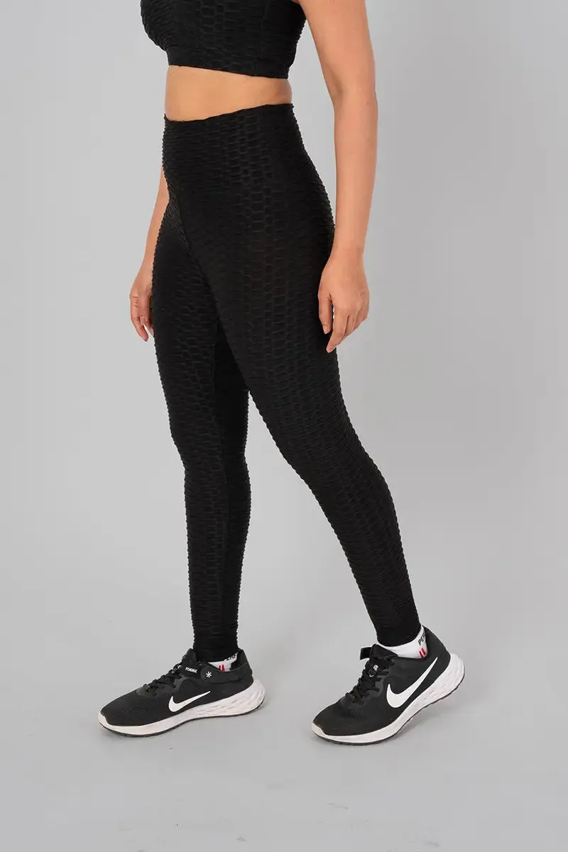 Anti Cellulite Women's Leggings - Black