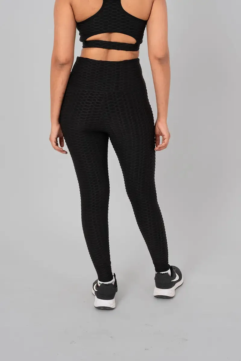 Anti Cellulite Women's Leggings - Black