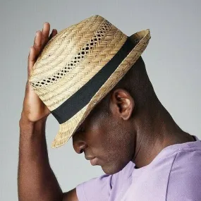 Beechfield Straw Summer Trilby