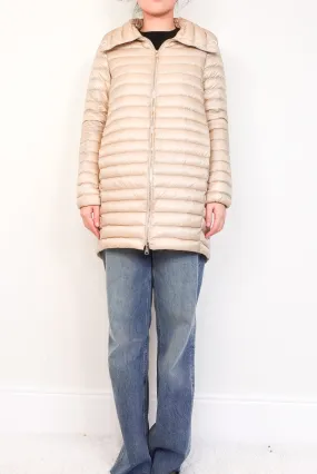 Beige puffer Coat RRP £1.2K