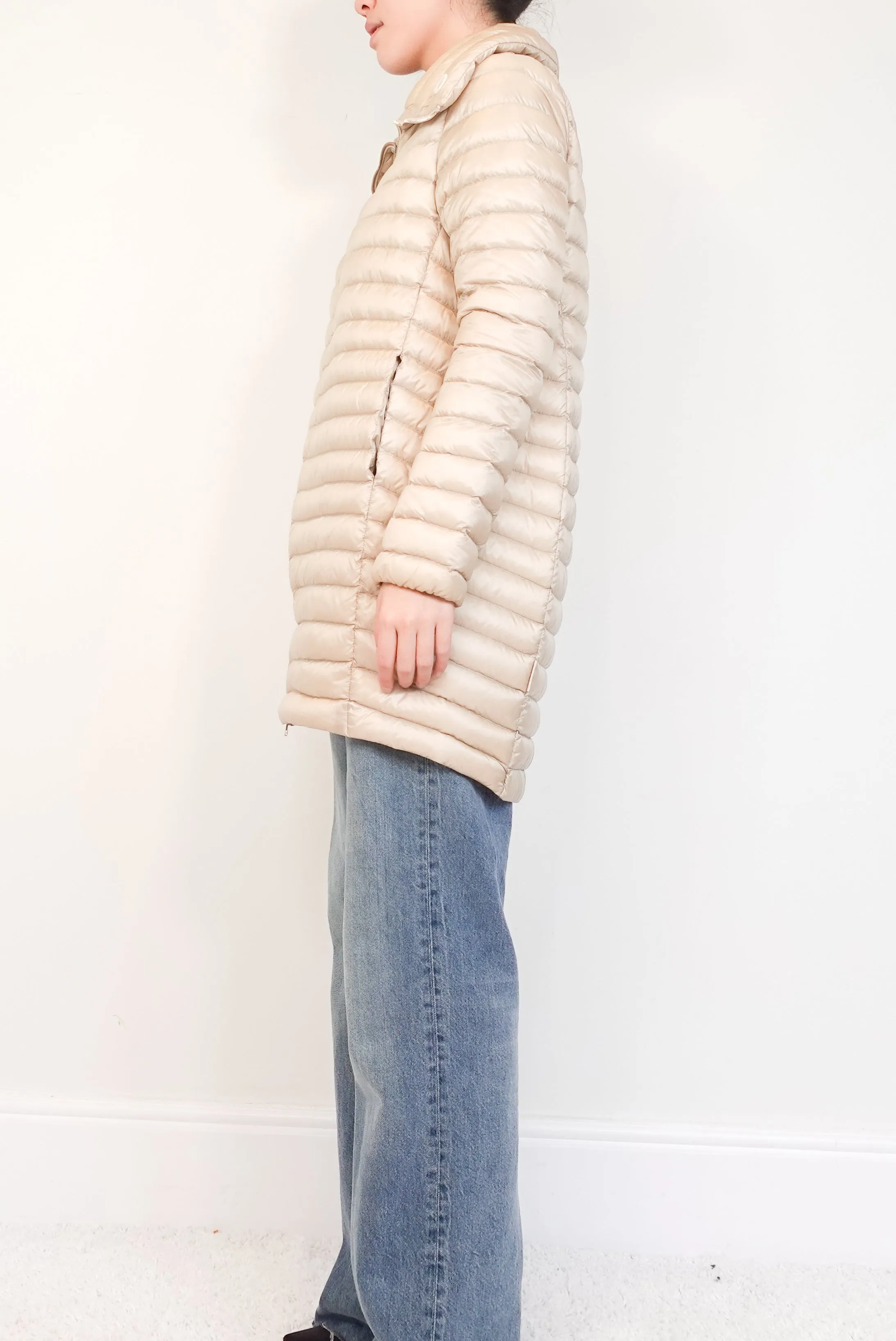 Beige puffer Coat RRP £1.2K