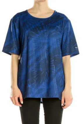 Blue Tie-Dye Performance T-Shirt