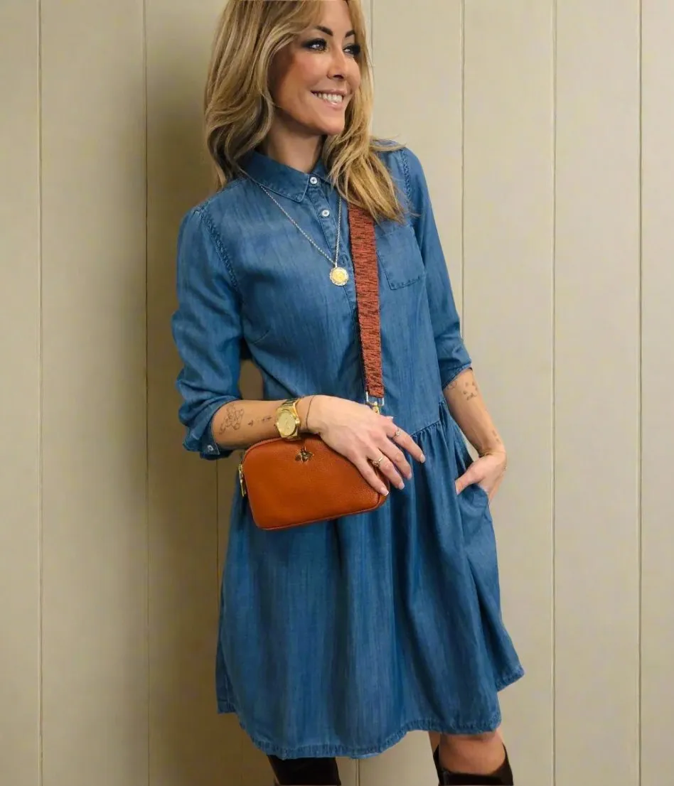 Brakeburn Relaxed Fit Denim Shirt Dress