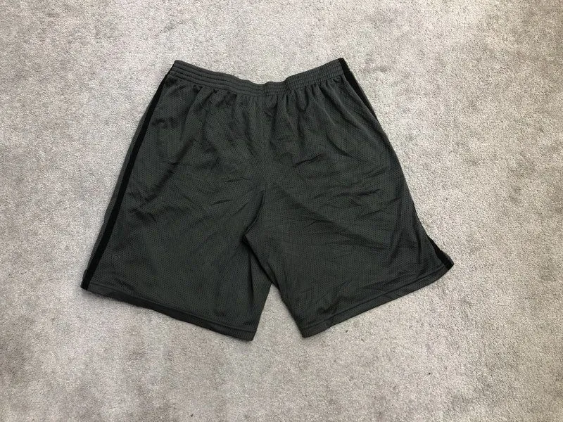 Champion Shorts Mens X Large Charcoal Black Bermuda Activewear Running Logo