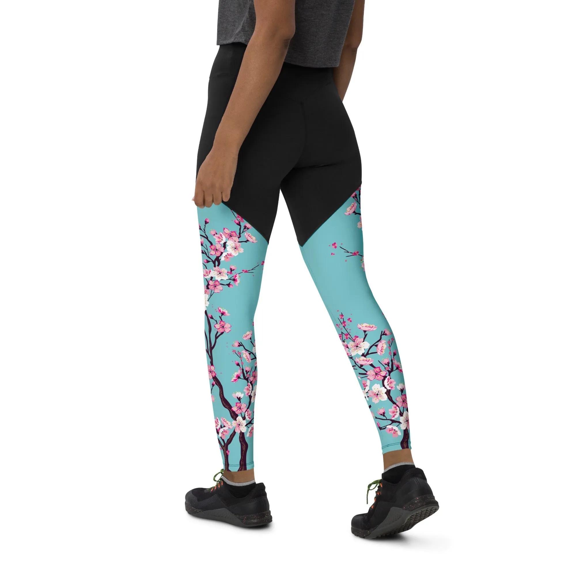 Cherry Blossom Compression Leggings