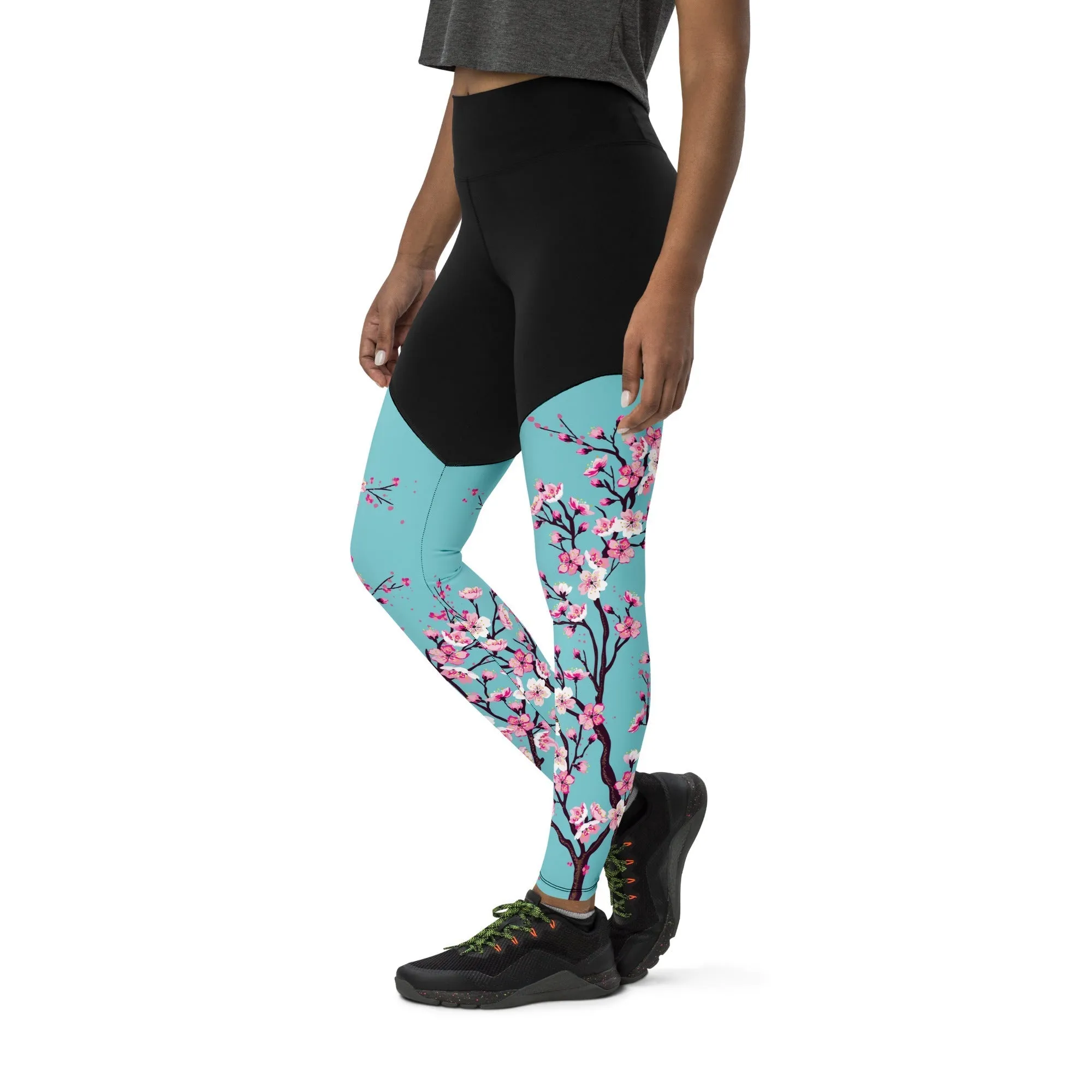 Cherry Blossom Compression Leggings