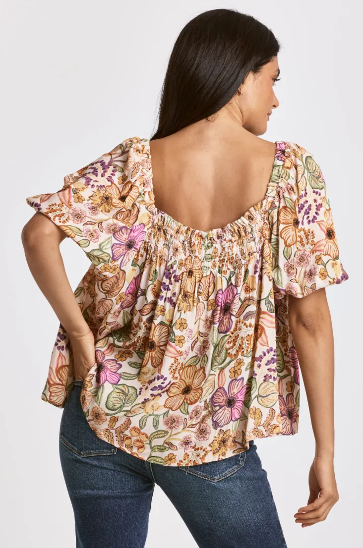 DJ Floral Boho Blouse