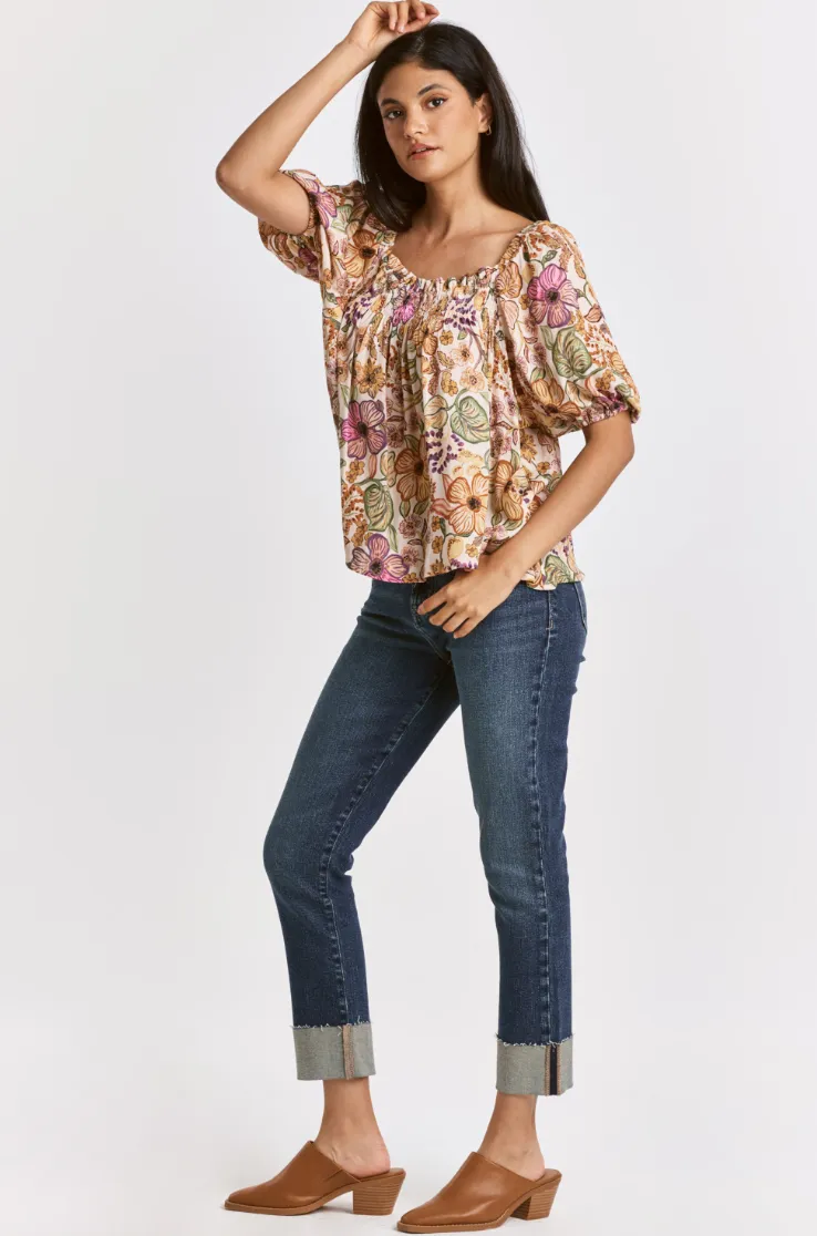 DJ Floral Boho Blouse