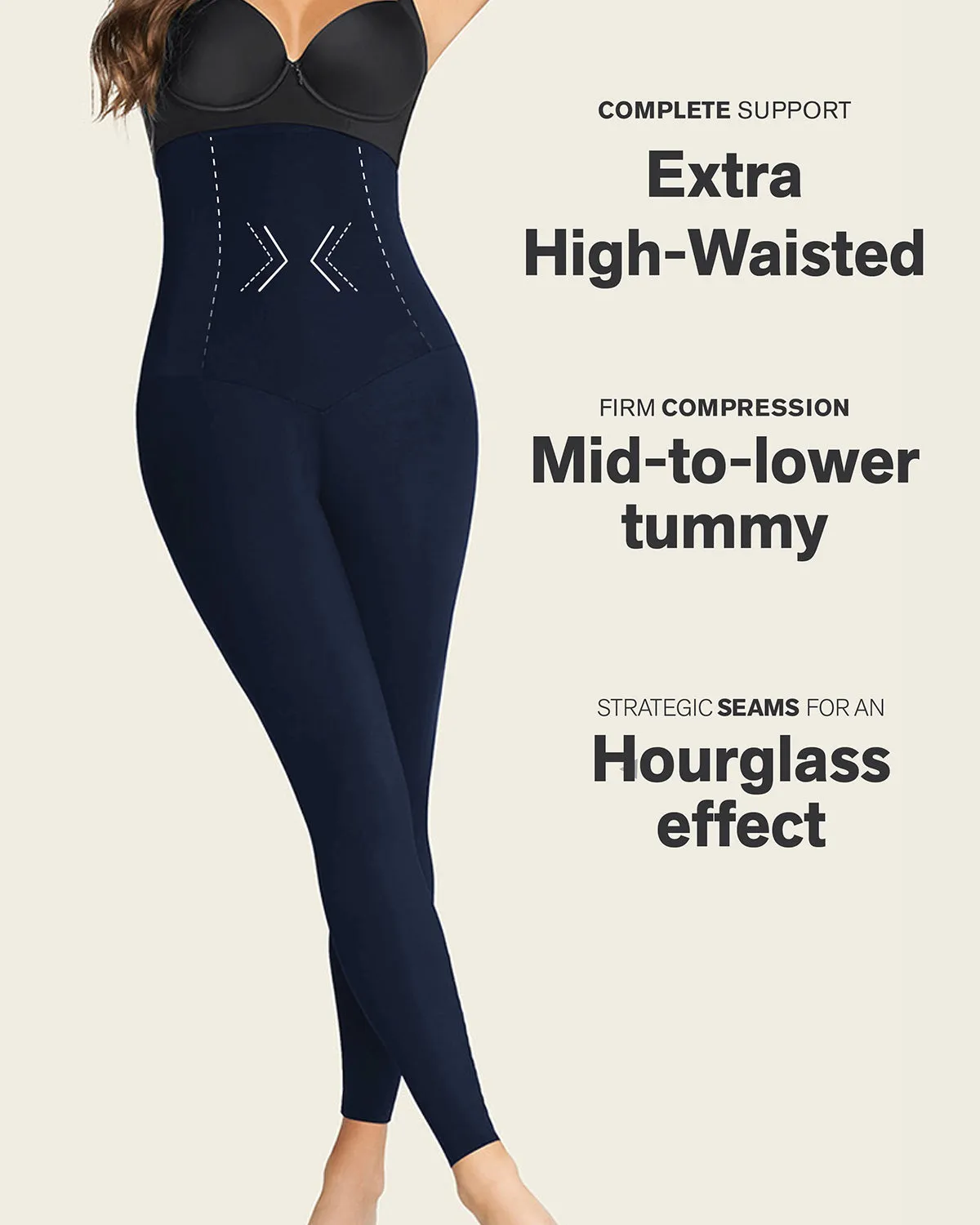 Extra High Waisted Firm Compression Legging