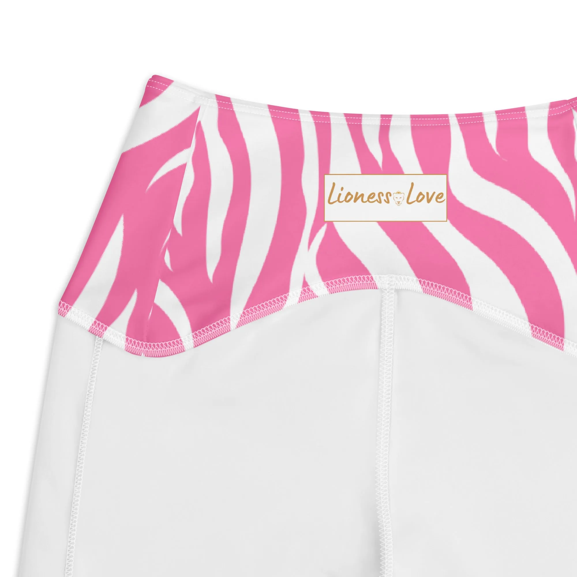 Favorite Zebra Crossover Leggings with Pockets, lioness-love