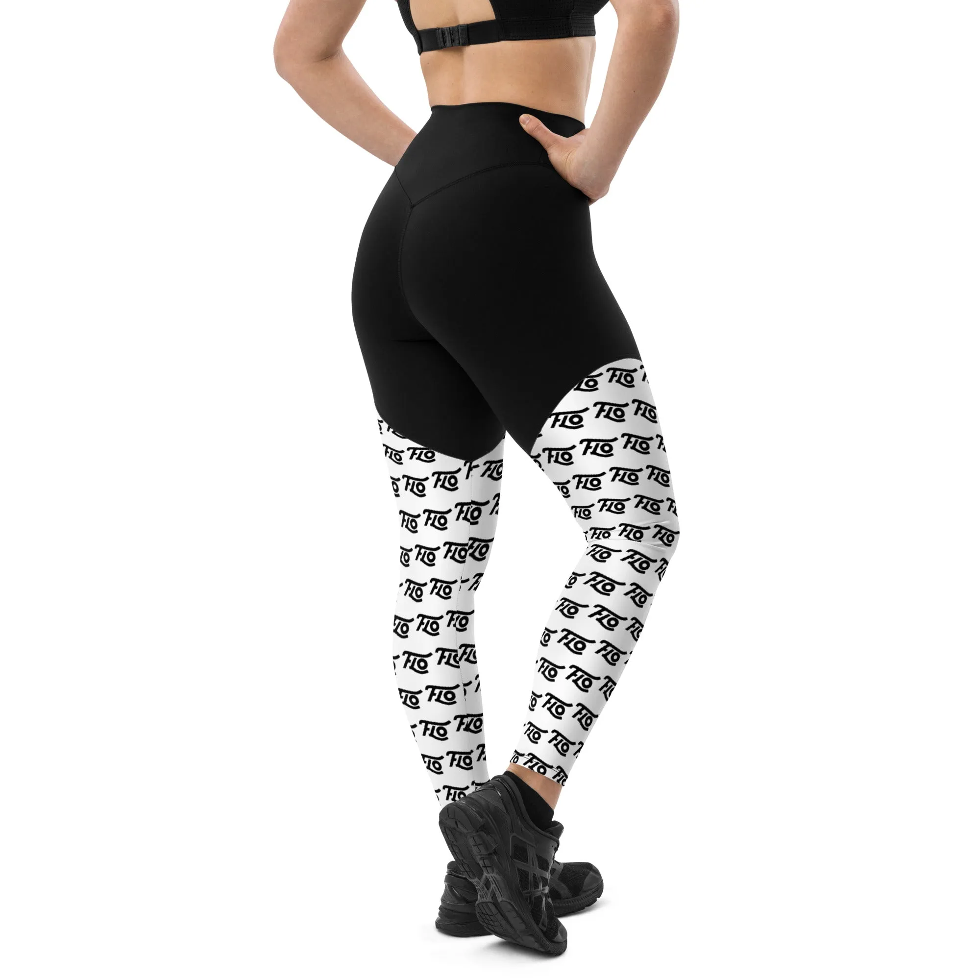 FLO Sports Leggings (Black & White)