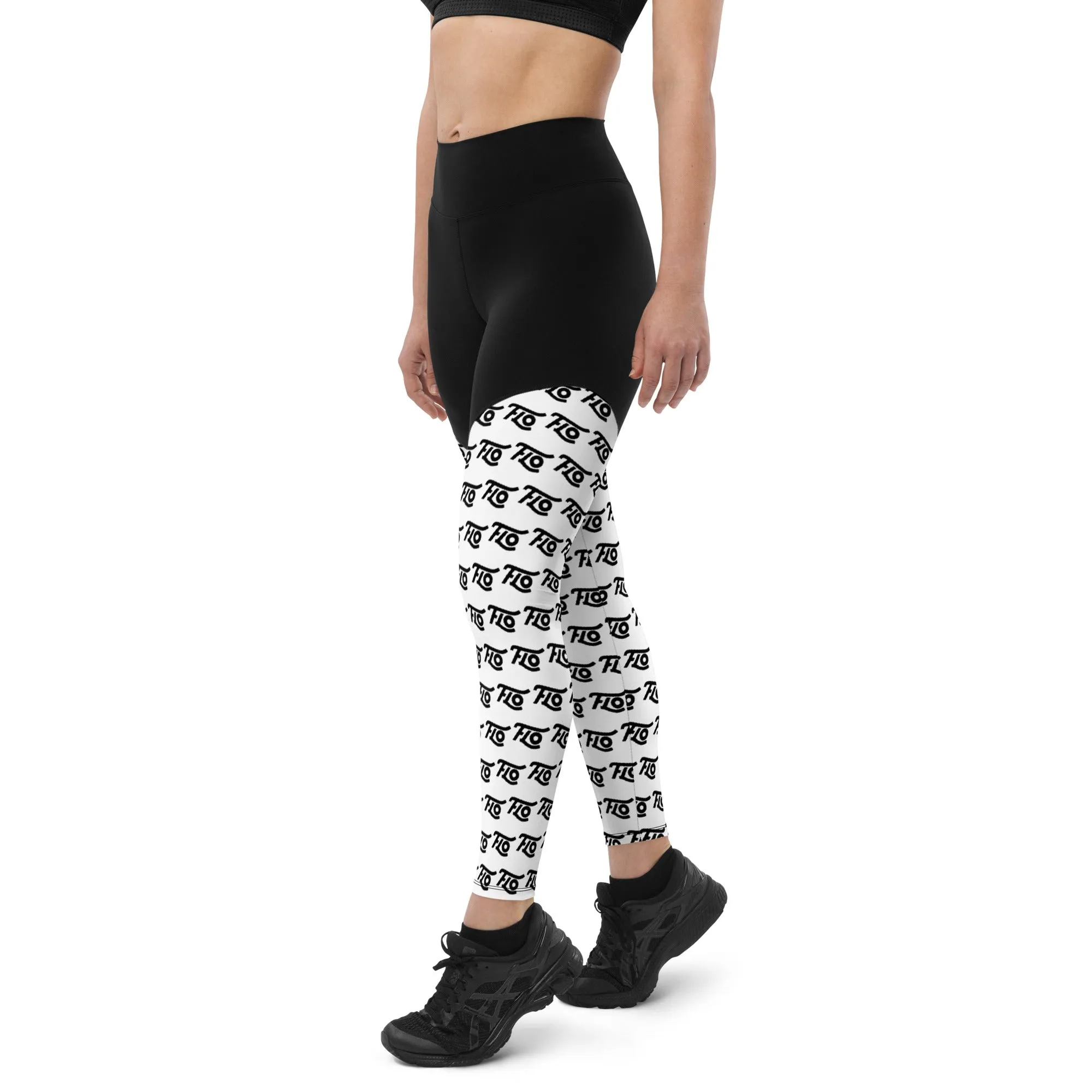 FLO Sports Leggings (Black & White)