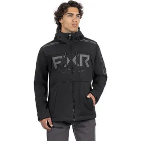 FXR Mens Helium Pro Softshell Snowmobile Jacket Black/Char LE