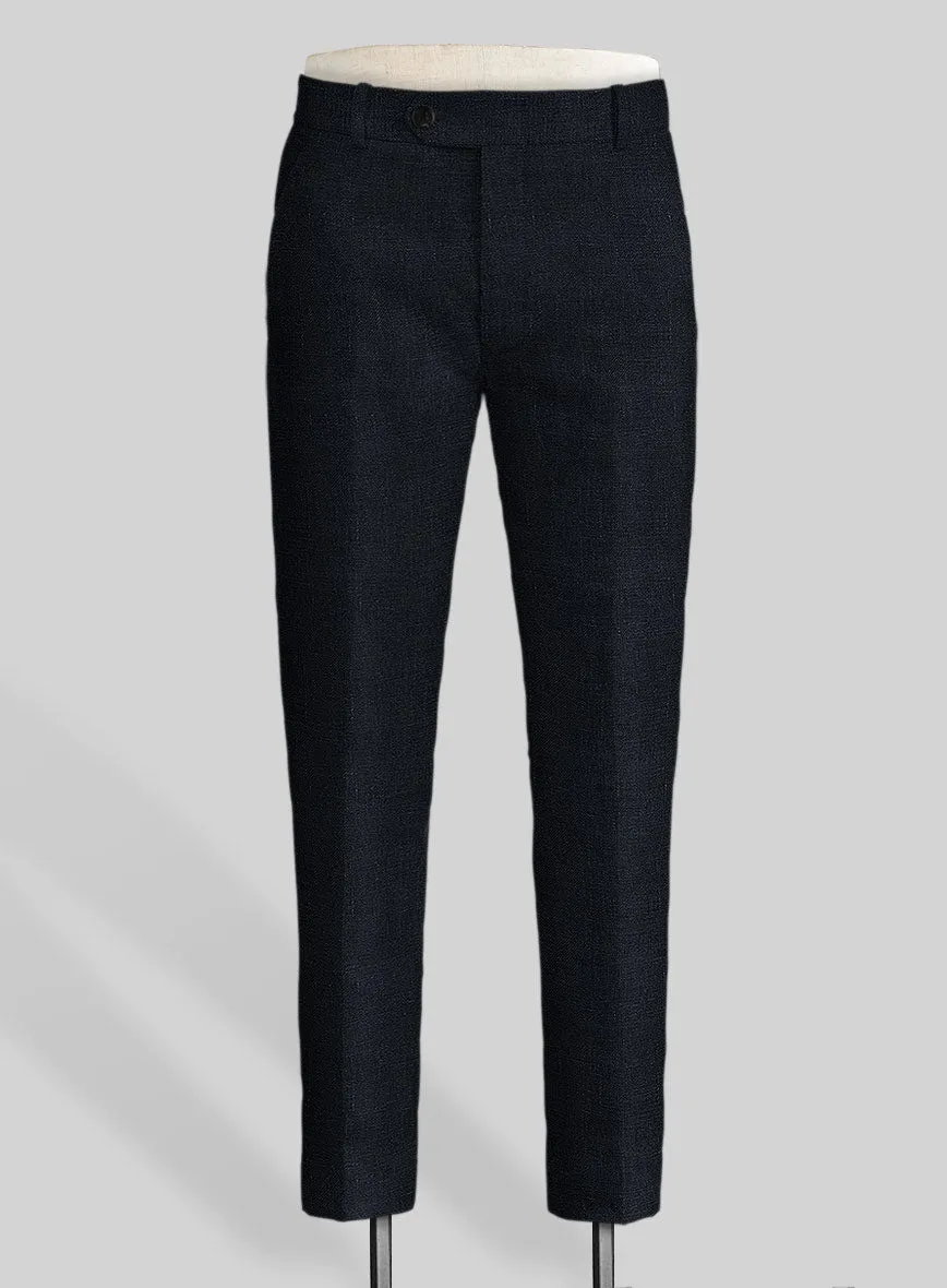 Italian Prato Midnight Linen Pants