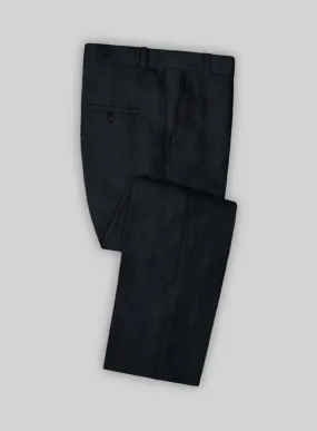 Italian Prato Midnight Linen Pants