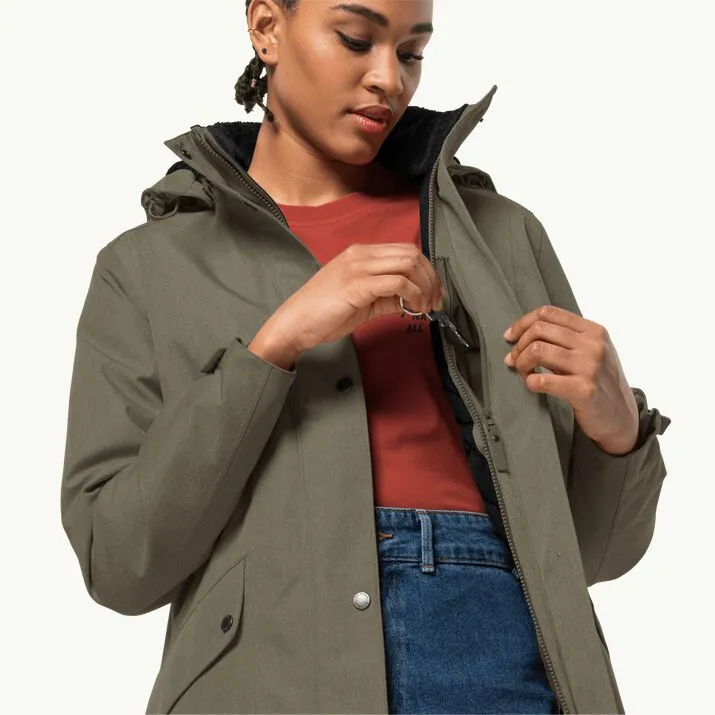 Jack Wolfskin Ladies Park Avenue Jacket Dusty Olive