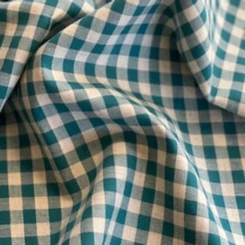 Jade/White | 1/4" Check Shirting - SKU 7086A #S191