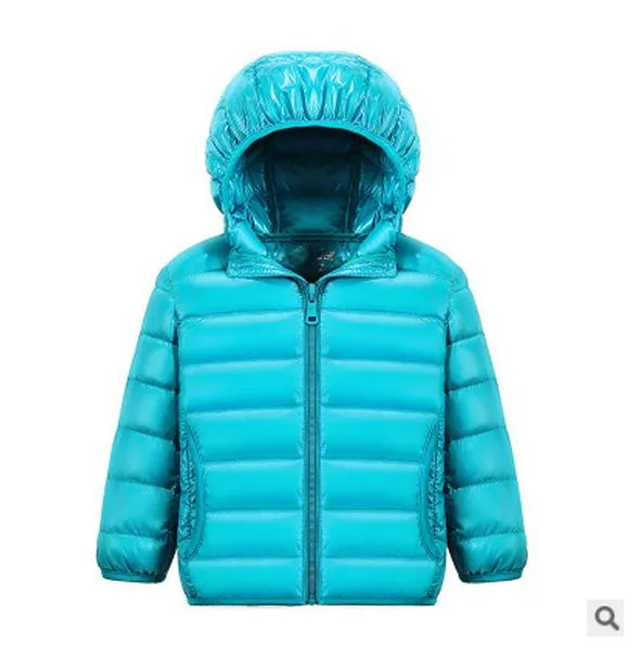 Kids Puffer Coat Solid Color