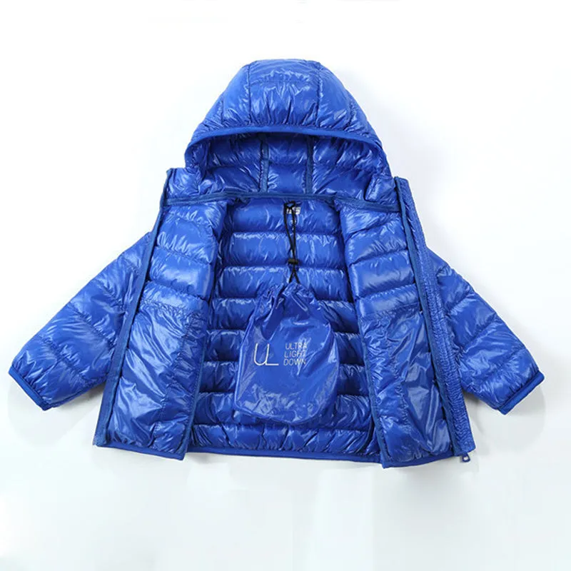 Kids Puffer Coat Solid Color