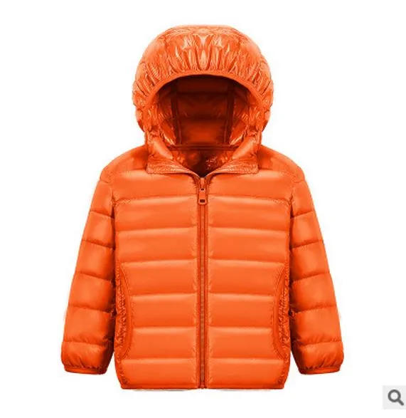 Kids Puffer Coat Solid Color