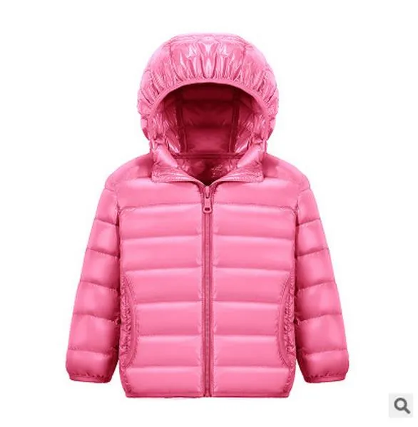 Kids Puffer Coat Solid Color