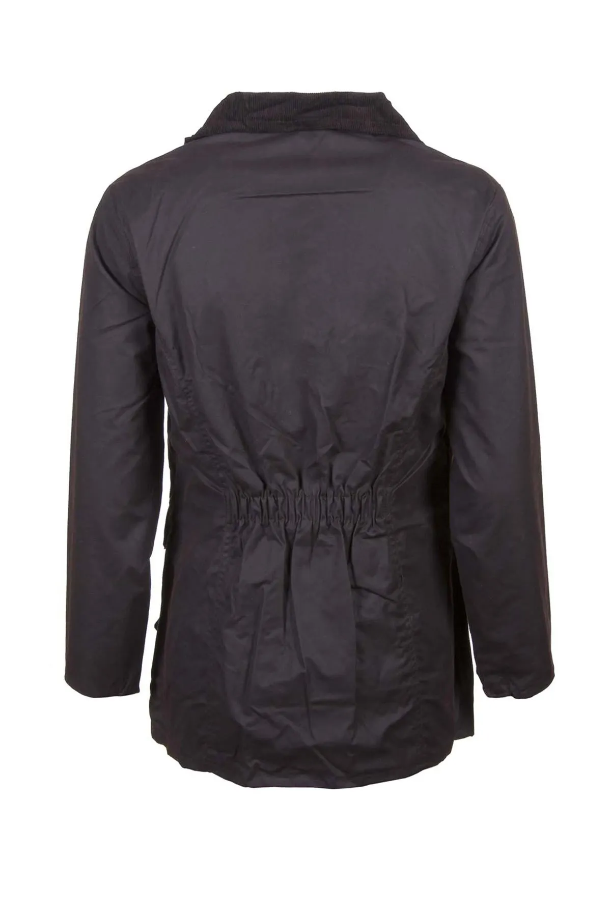 Ladies Wax Jacket with Elasticated Back