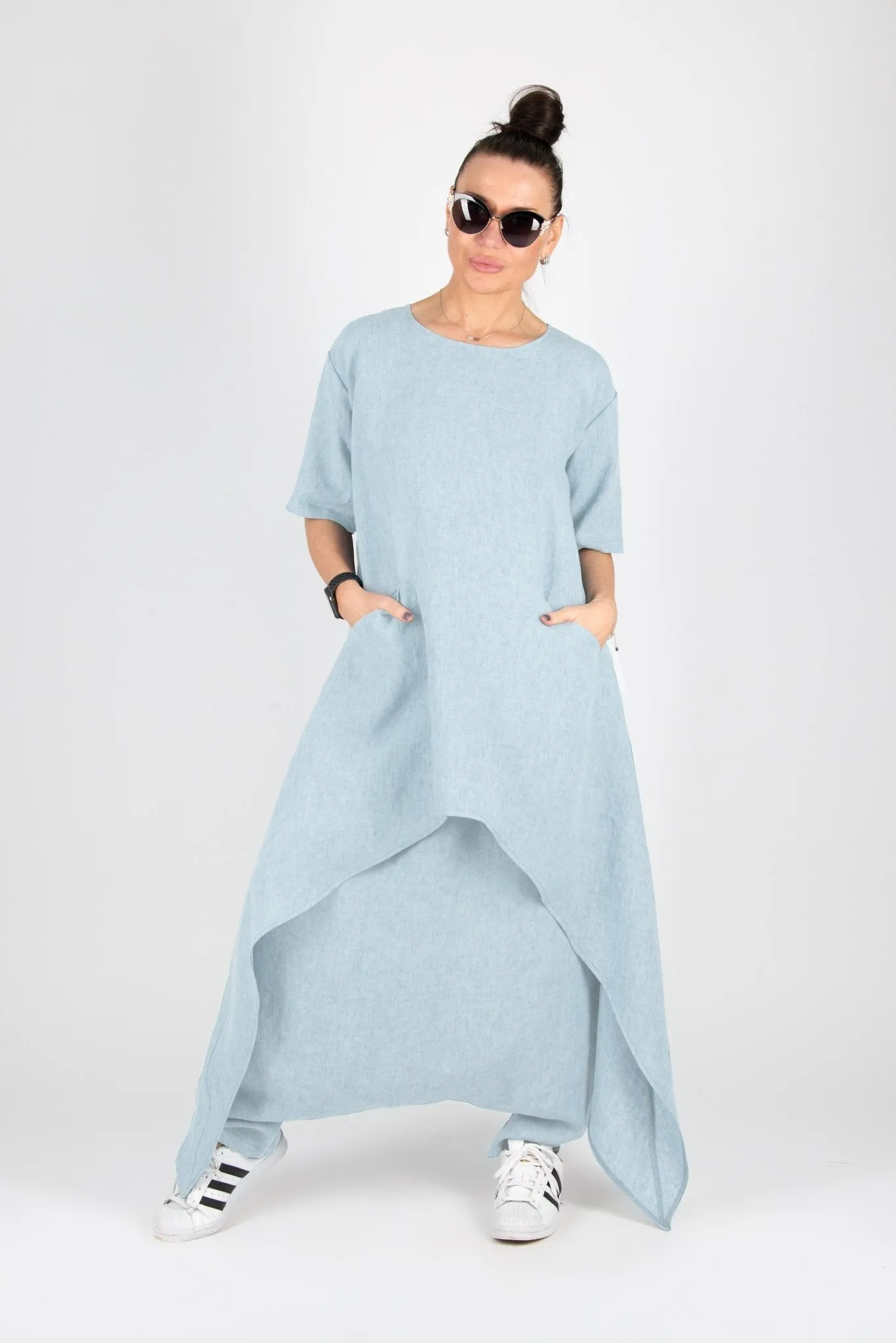 LAUREN Linen Long Tunic