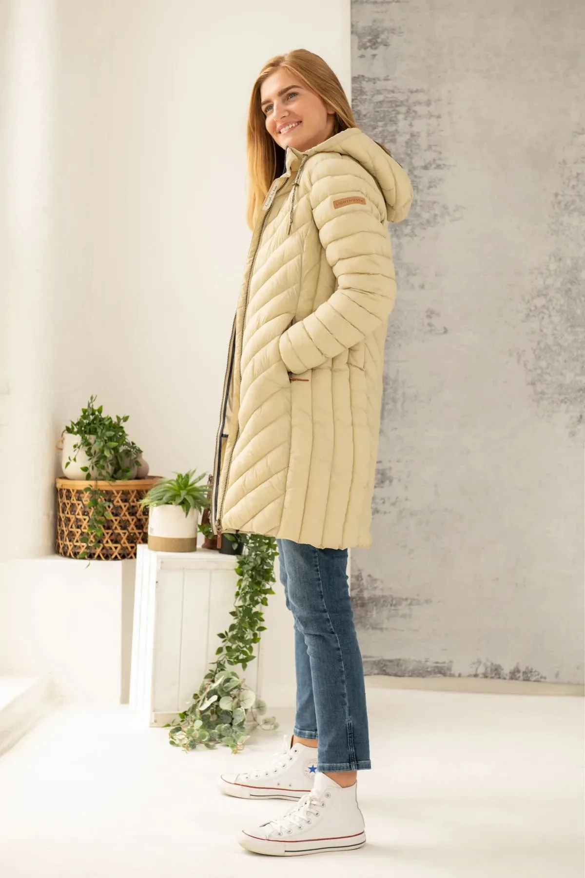 Lighthouse Laurel Padded Ladies Coat