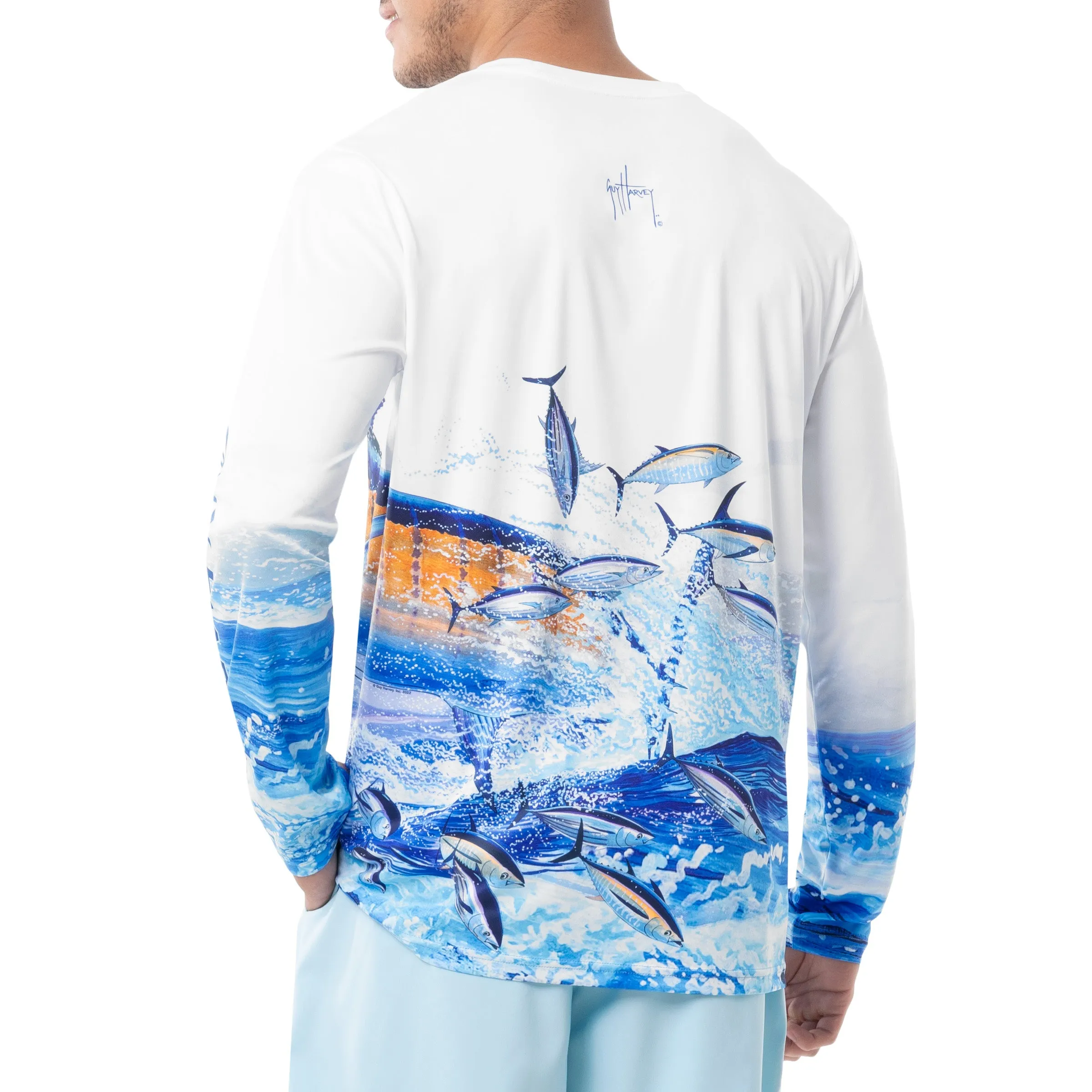 Men's Big Blue Long Sleeve Performance Shirt