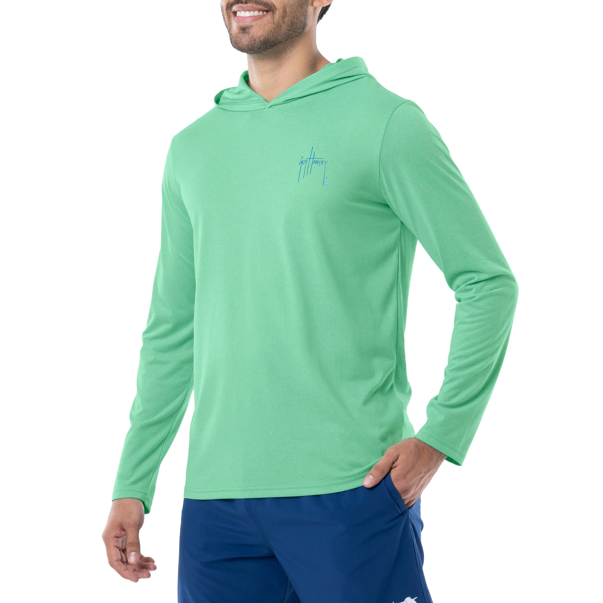 Men's Boat Lines Long Sleeve Performance Hoodie