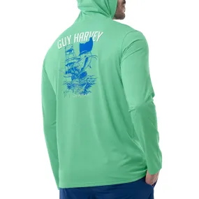 Men's Boat Lines Long Sleeve Performance Hoodie