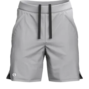 Men's Light Grey Sports Shorts for Running & Gym