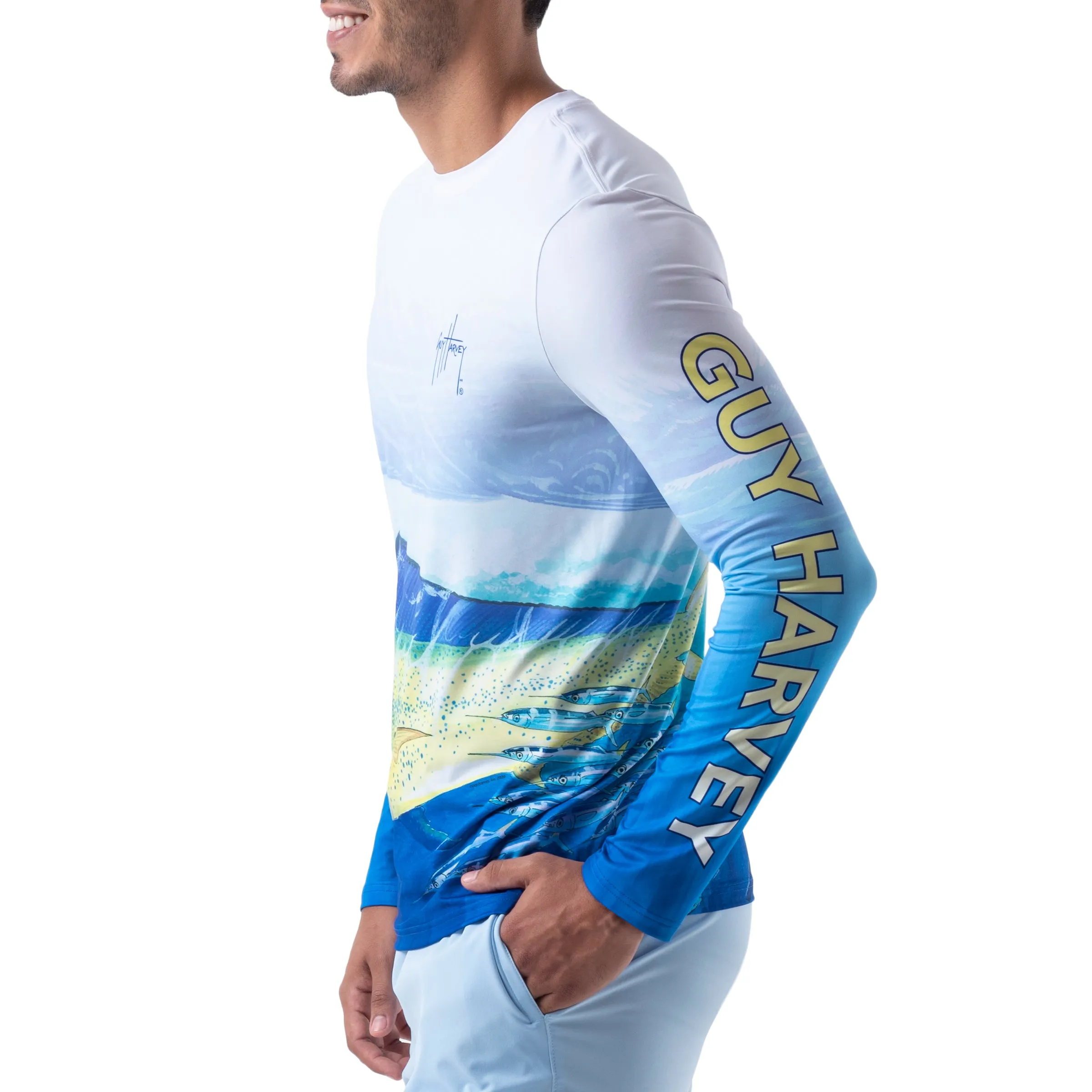 Men's Mahi Mahi Long Sleeve Sun Protection Shirt