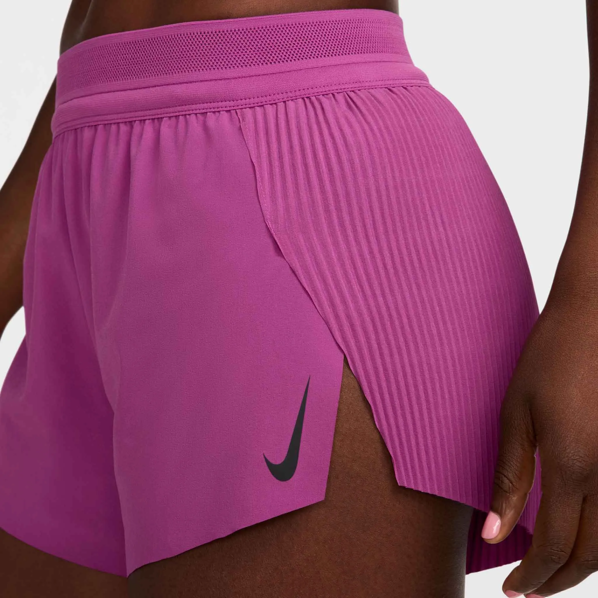 Nike | Women's AeroSwift Dri-FIT ADV Mid-Rise Brief-Lined 3" Running Shorts - Hot Fuchsia