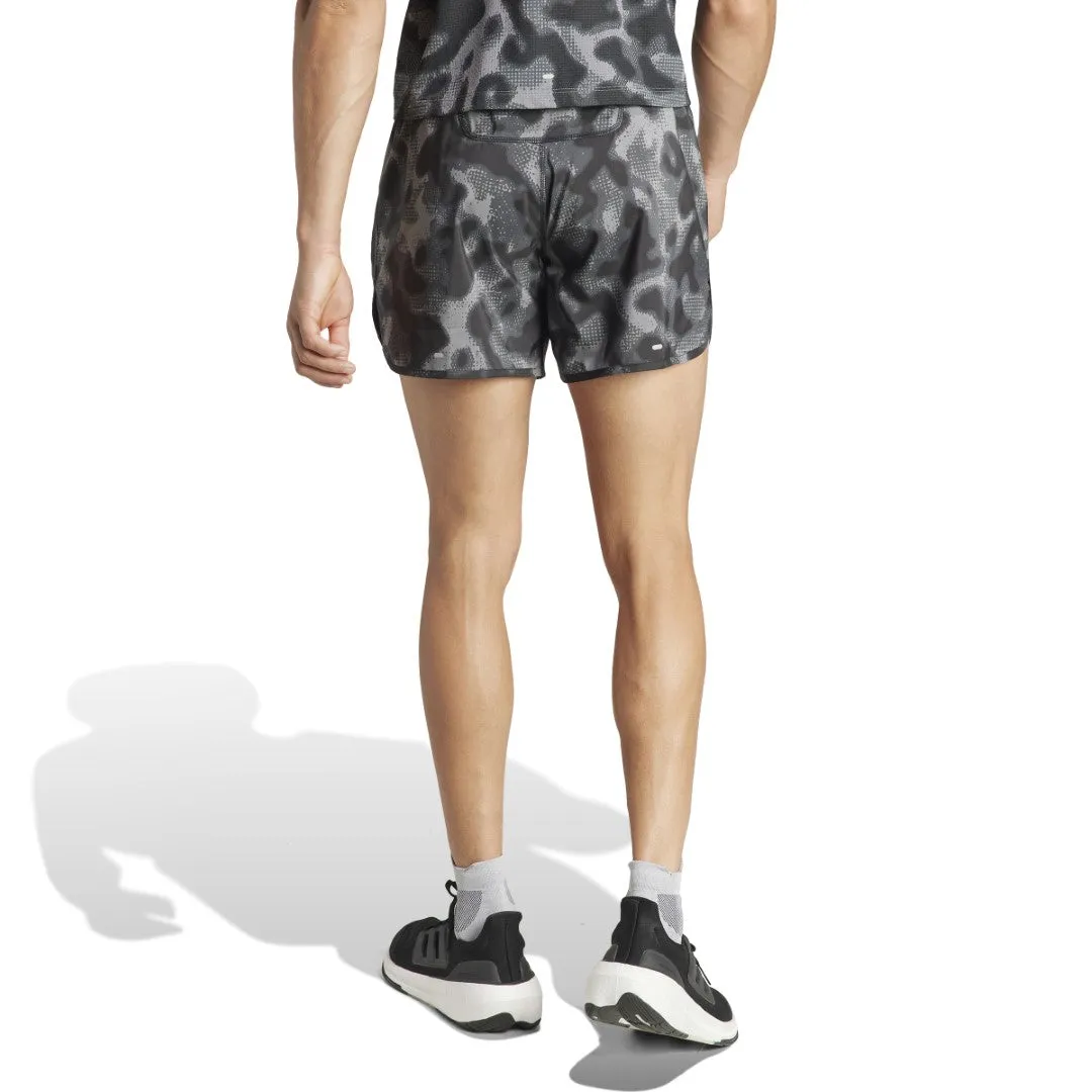 Own the Run 3-Stripes Allover Print Shorts