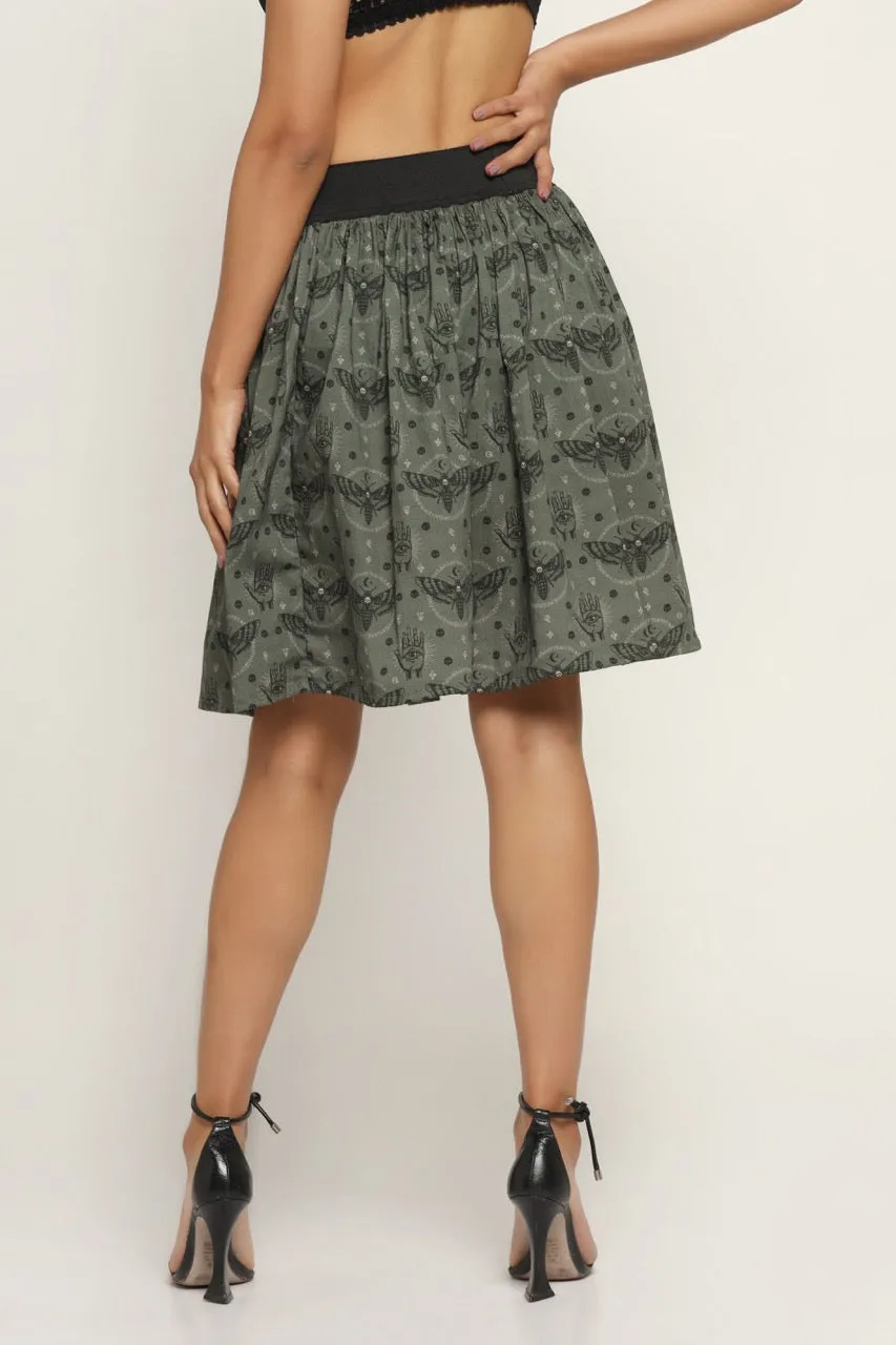 Paislry printed Skirt