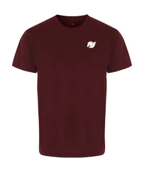 Performance Tee - Burgundy Melange