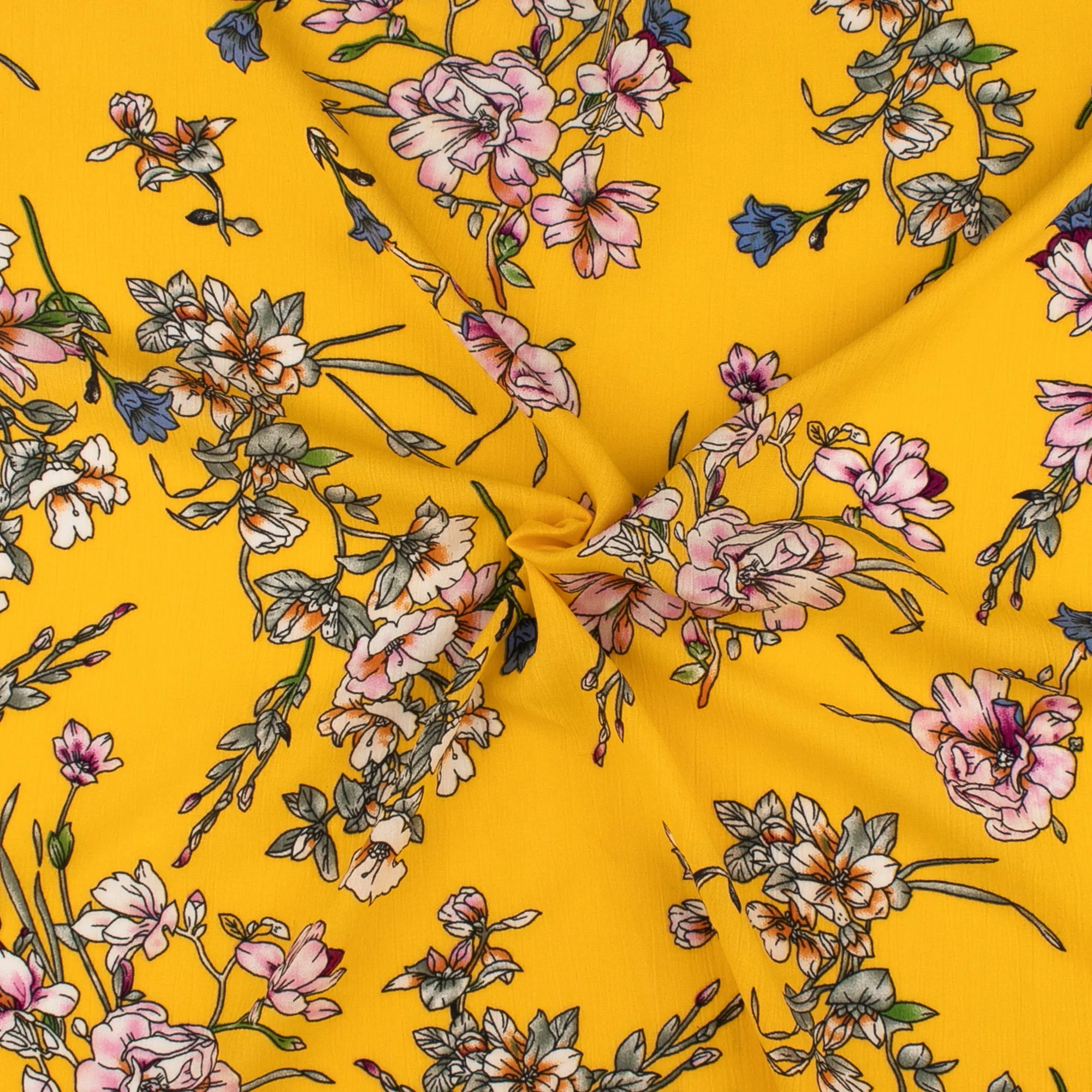 Printed Rayon Yoryu - TALIA  021 - Yellow