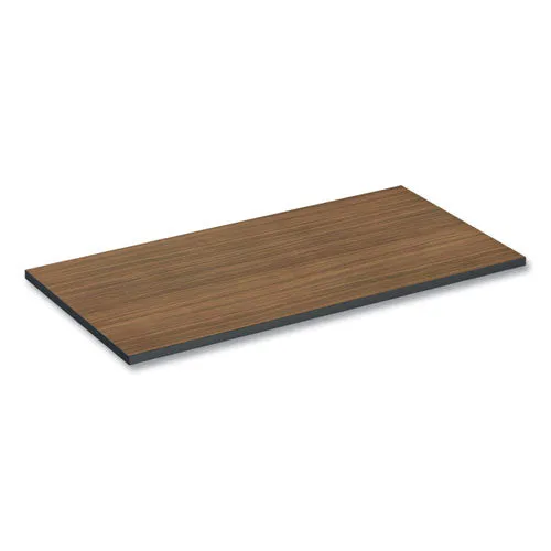 Reversible Laminate Table Top, Rectangular, 47.63w X 23.63d, Espresso/walnut