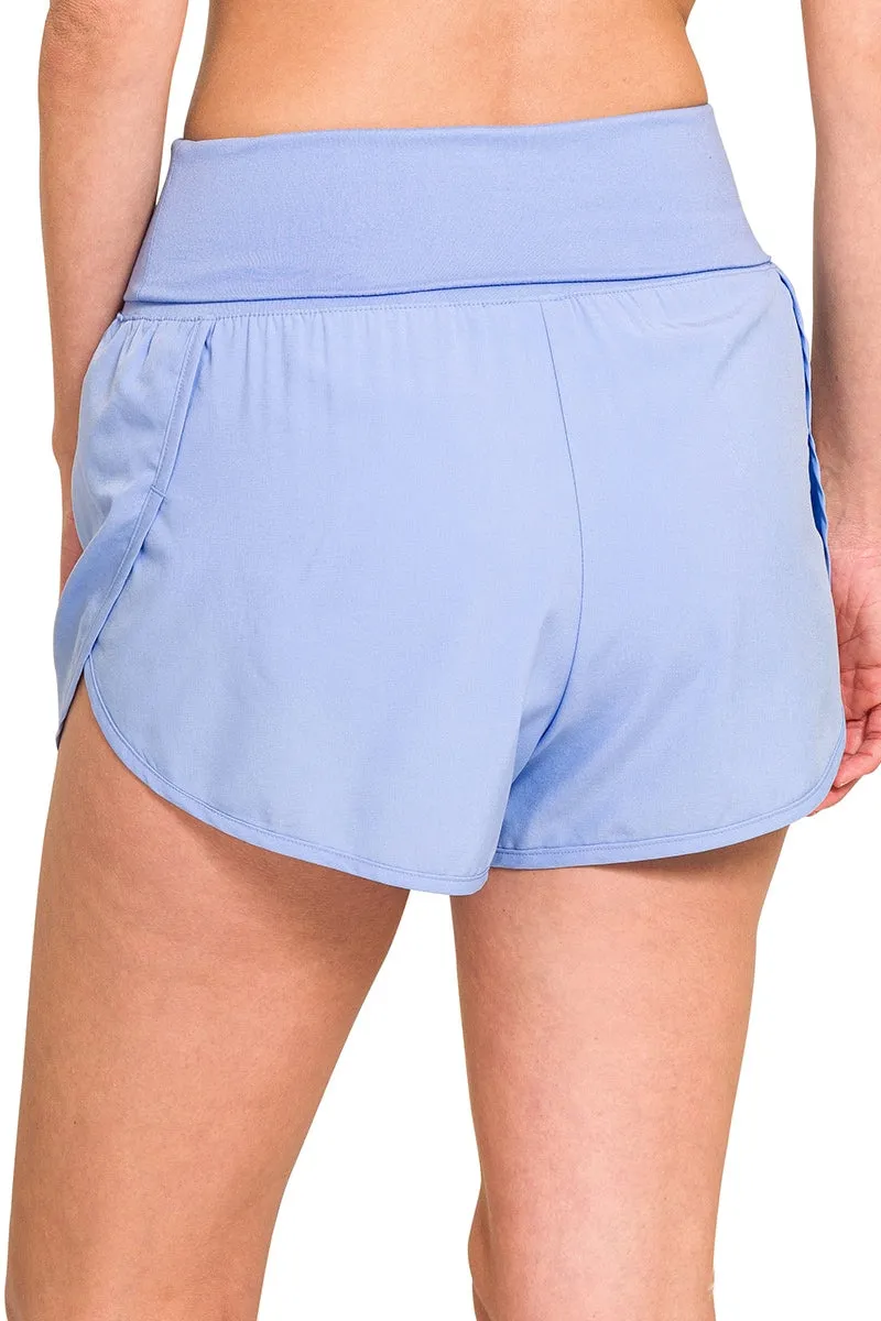 Sky is the Limit Stretchy 2 in 1 Running Shorts