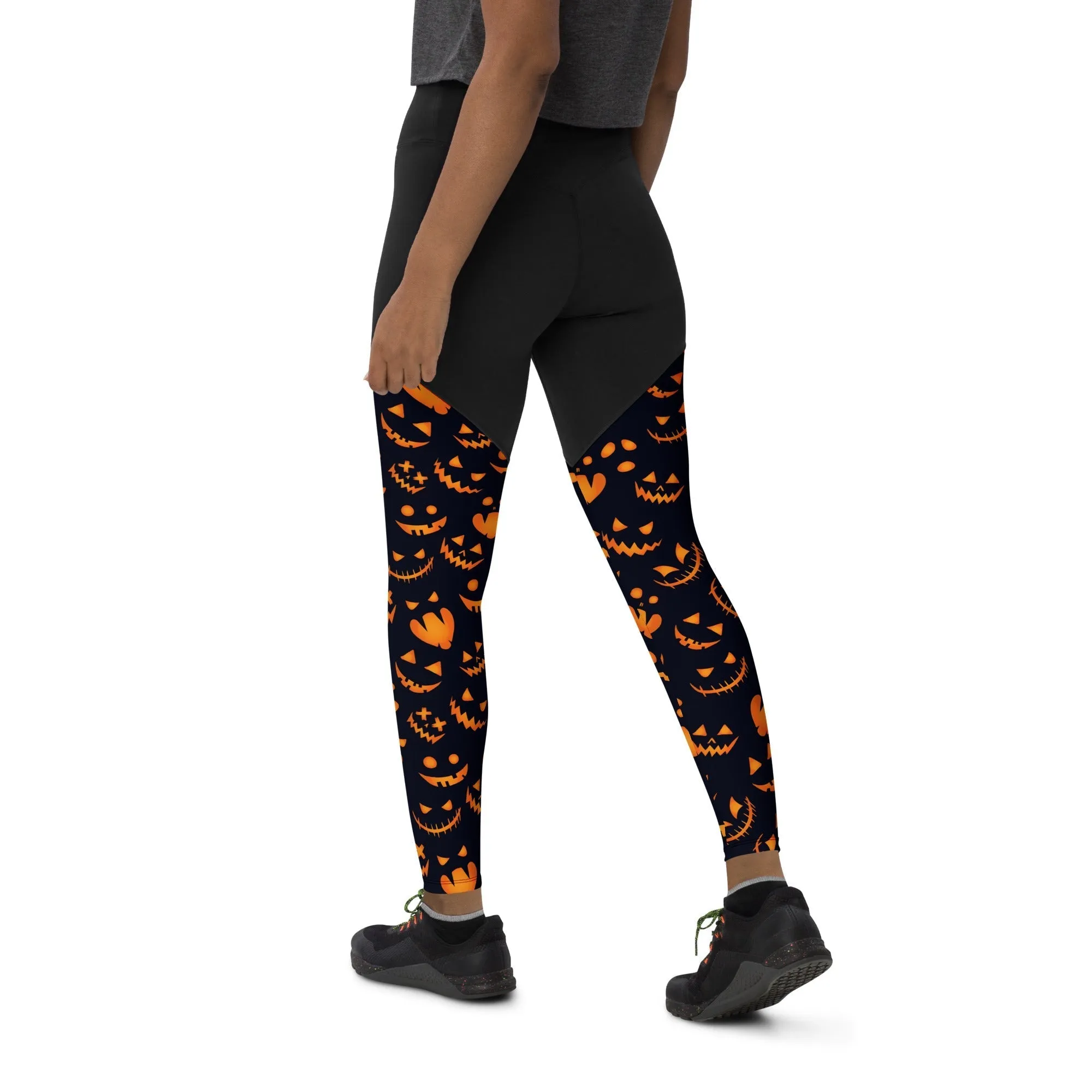 Spooktacular Halloween Compression Leggings