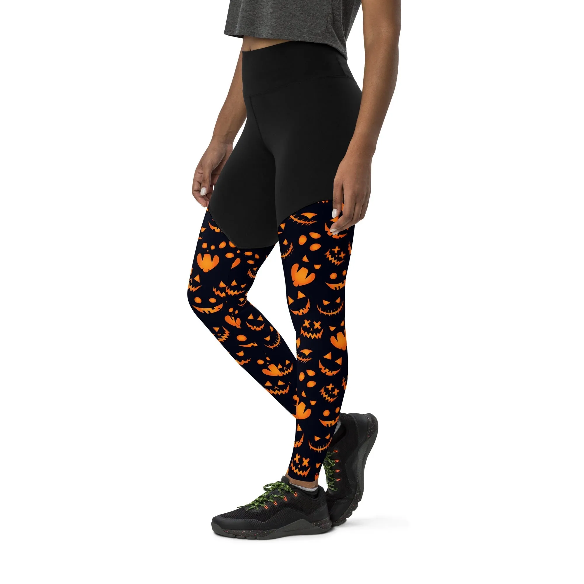 Spooktacular Halloween Compression Leggings