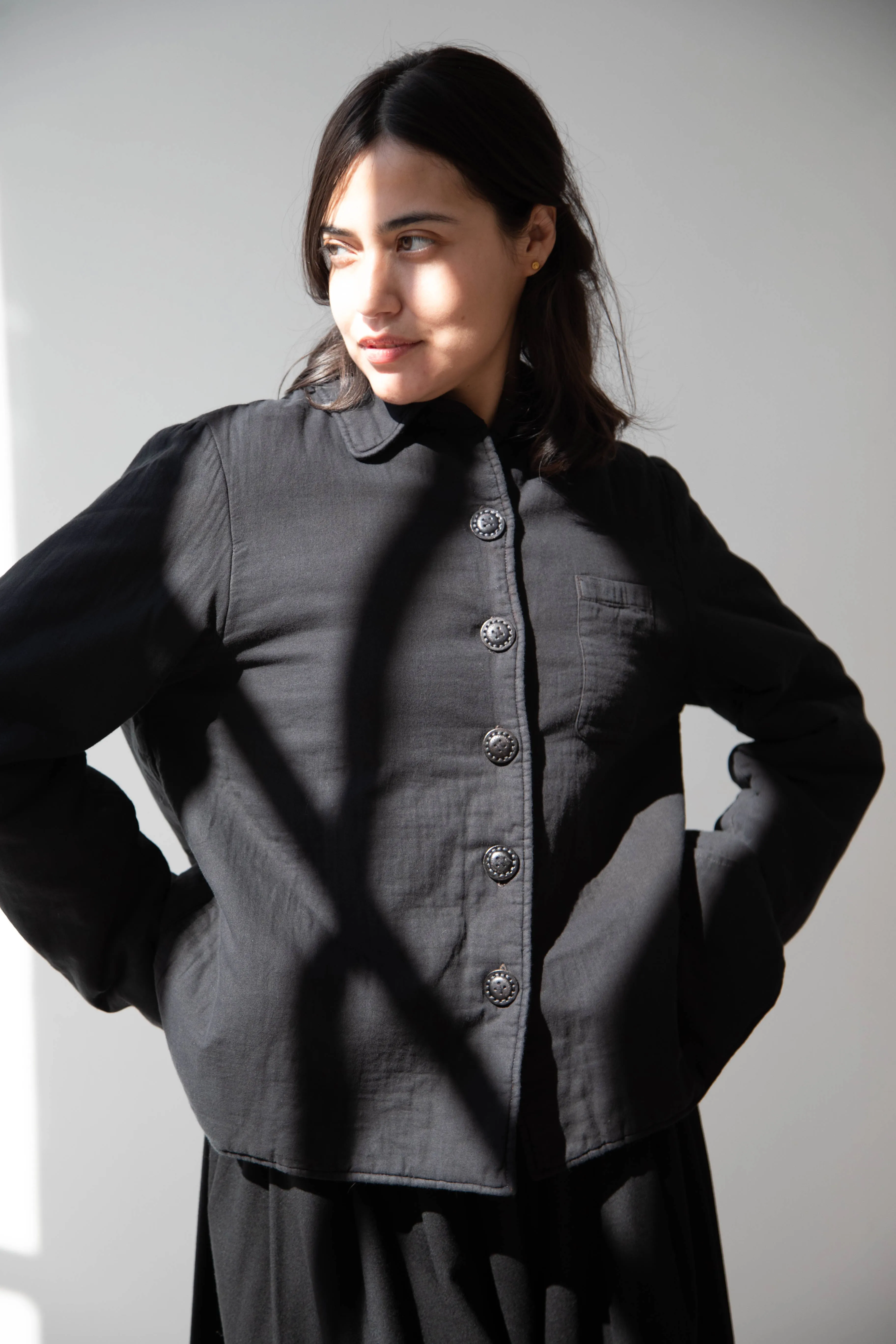 The Backward Vendor | Baby Puffer Jacket in Black