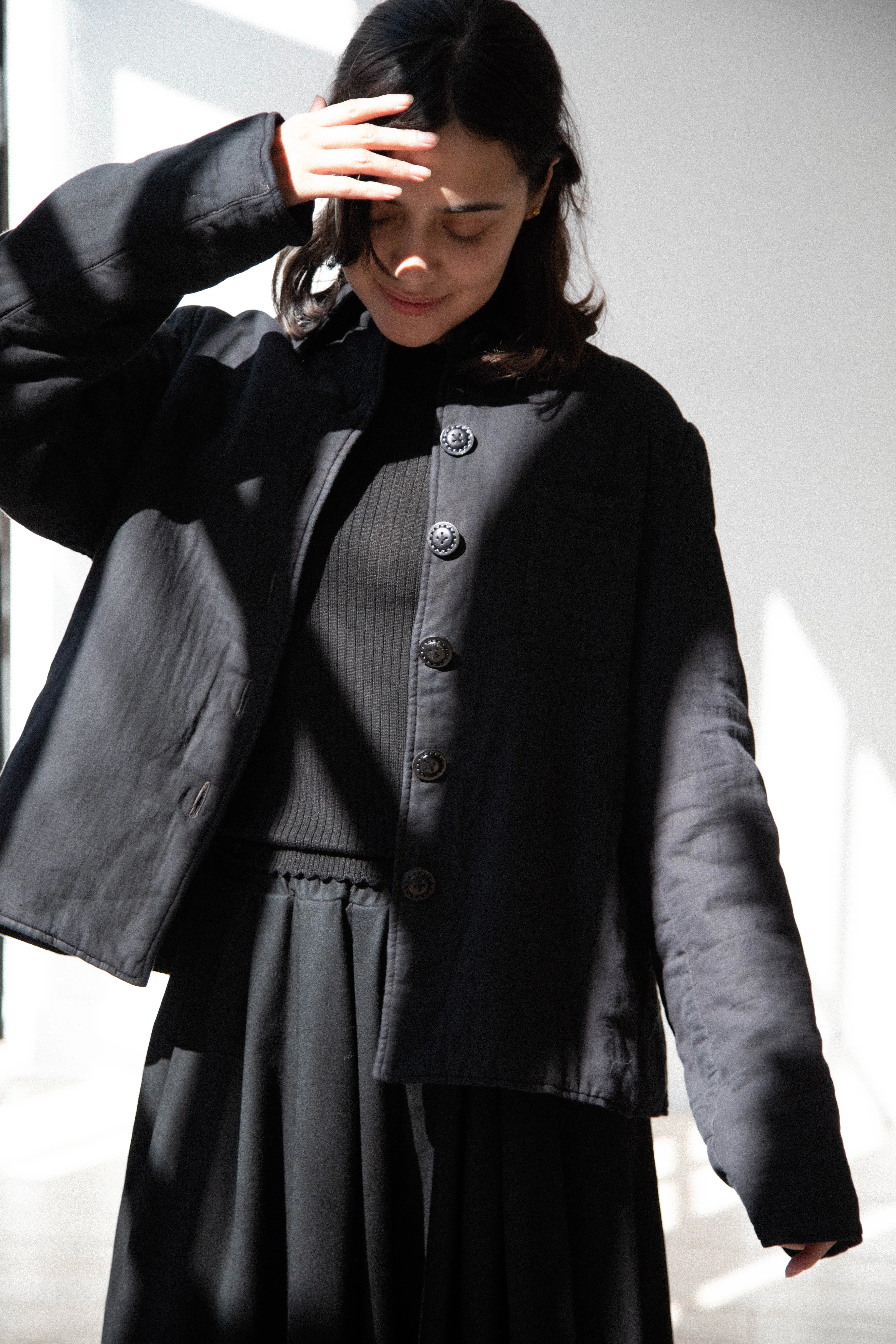 The Backward Vendor | Baby Puffer Jacket in Black