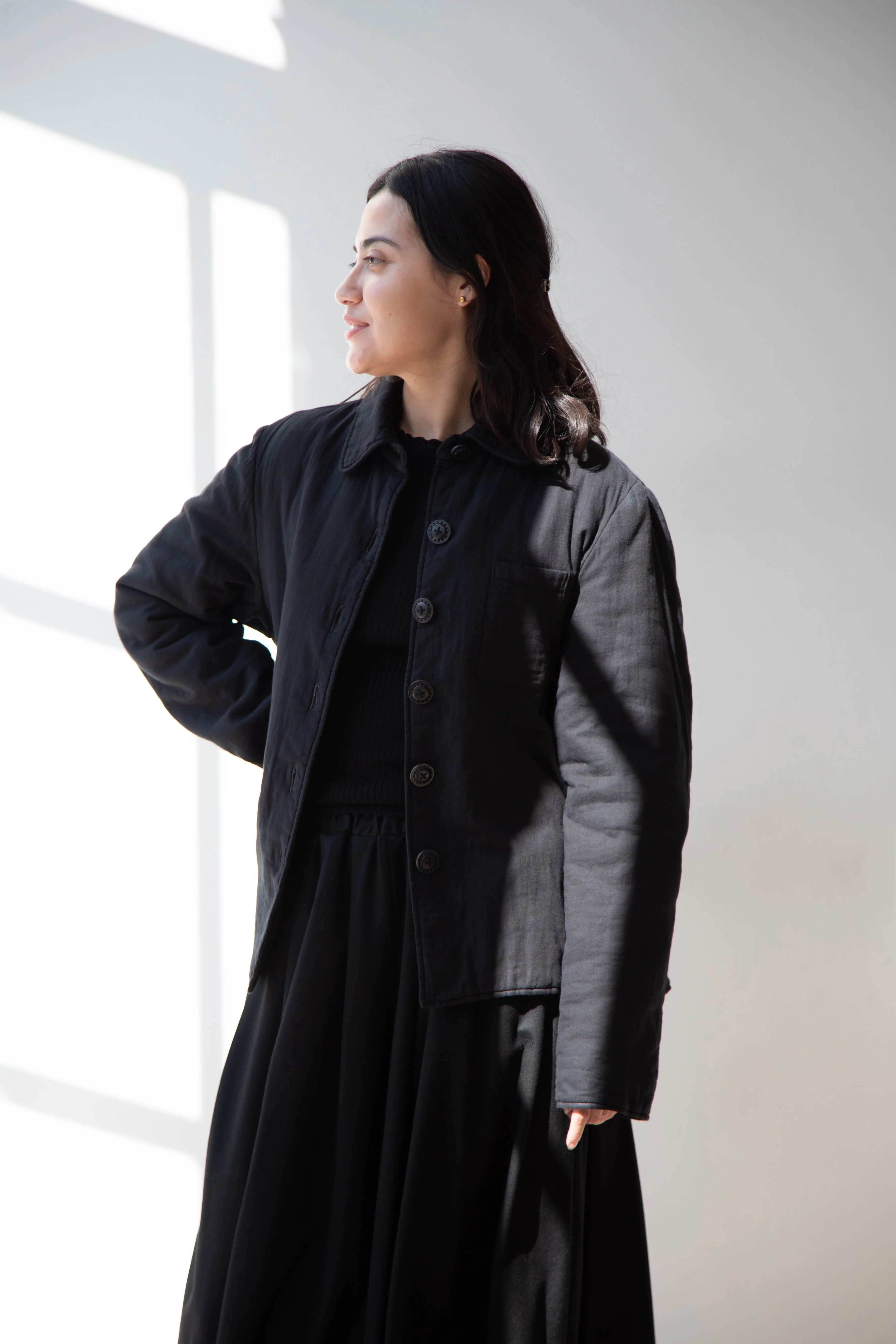 The Backward Vendor | Baby Puffer Jacket in Black