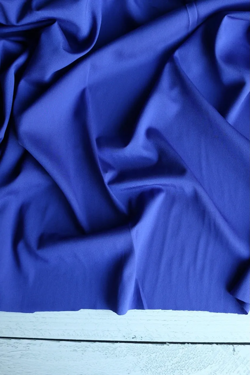 True Blue Crepe De Chine