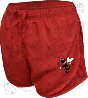 Womens Running Shorts - Hume Hornets Logo